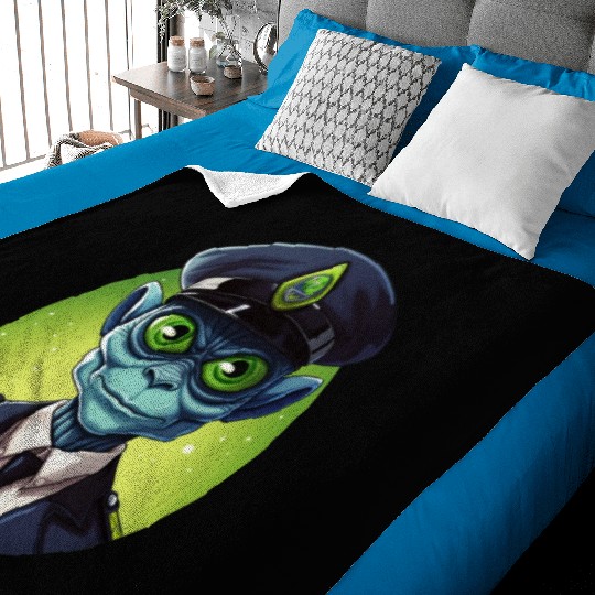 Alien policeman Baby Blankets