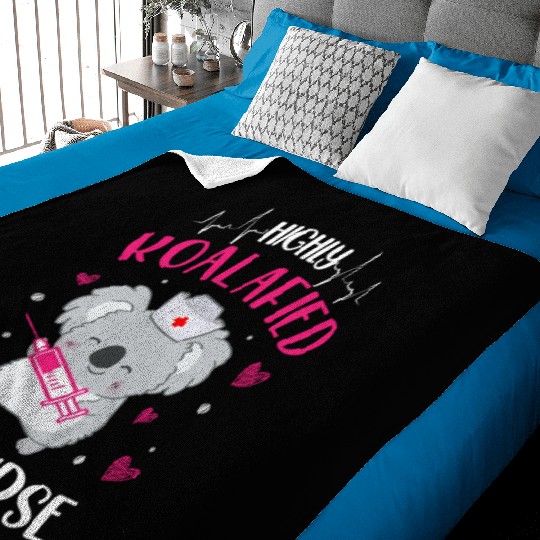 Koalafied ICU Nurse RN Medical Hospital Healthcare Baby Blankets