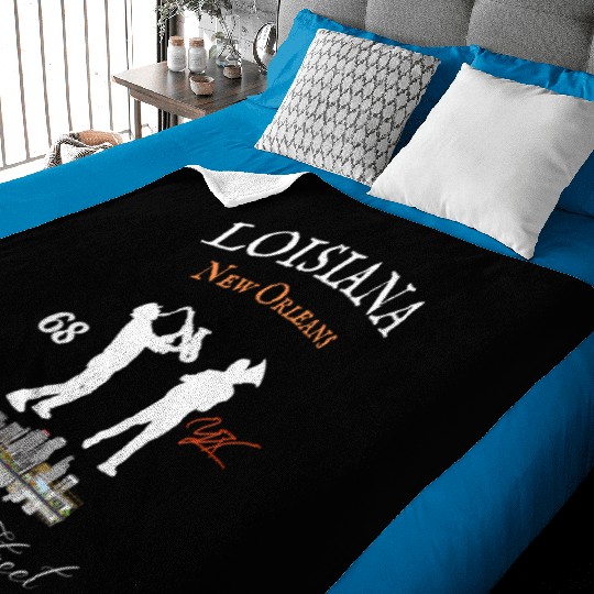 Louisiana New Orleans Bourbon street Baby Blankets