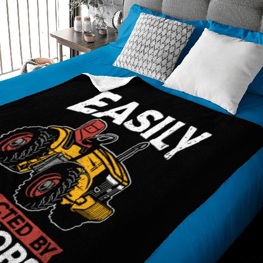 Harvester Easily Distracted By Agriculture Machine Baby Blankets