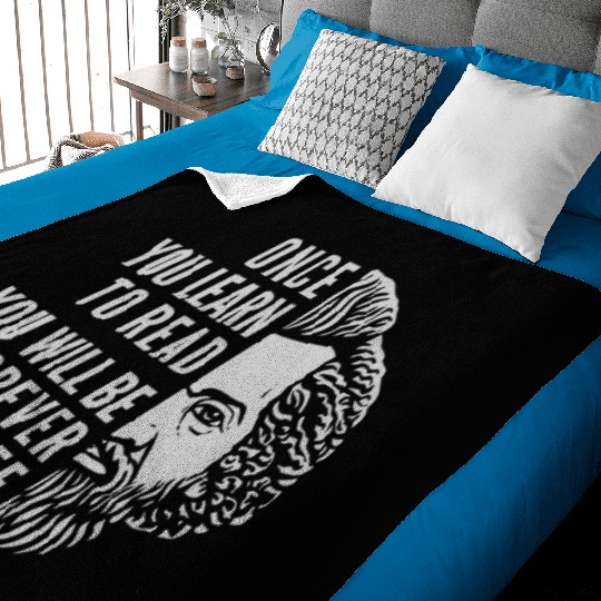 Frederick Douglass Inspirational Quote Once You Baby Blankets