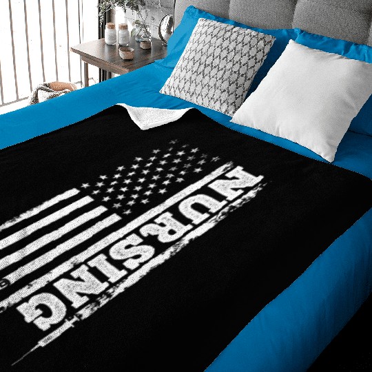 Nursing Hospital Nurse Registered Nurse Nurse US F Baby Blankets