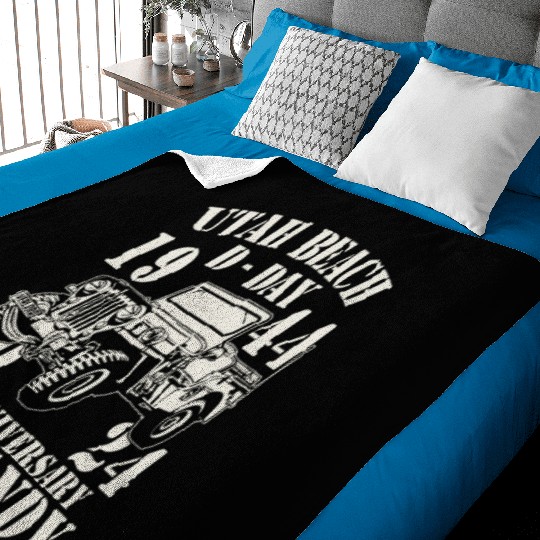 Utah Beach D Day 1944 2024 80 Anniversary Normandy Baby Blankets