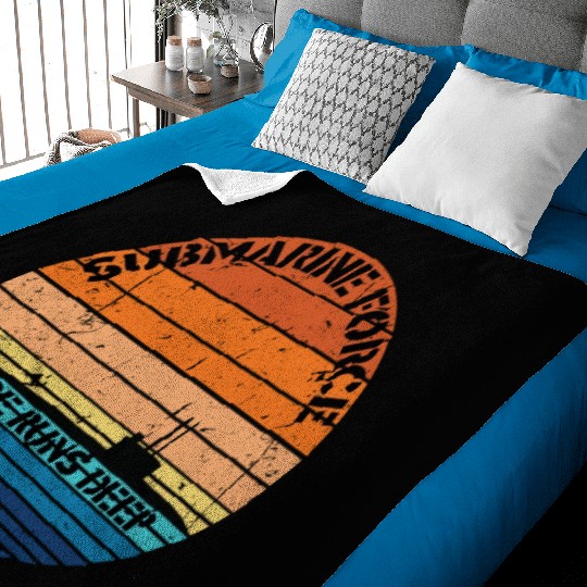 Sunset Navy Submarine Force Pride Runs Deep Baby Blankets