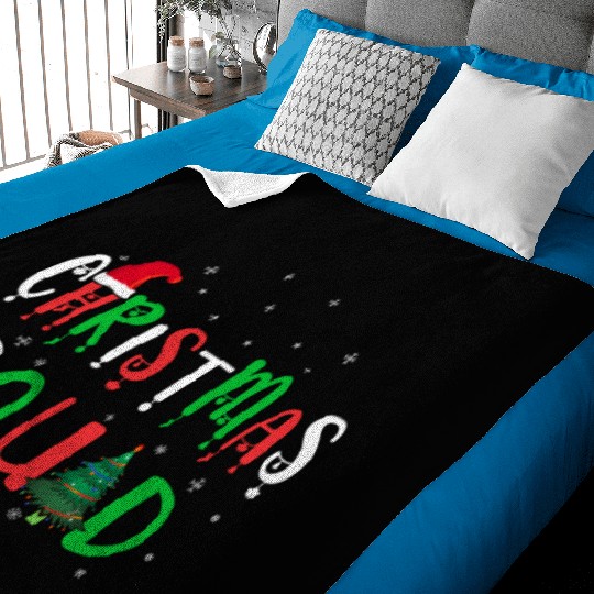 Candy Cane Christmas Squad Santa Claus Winter Baby Blankets