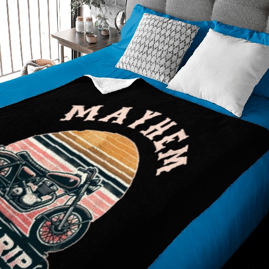 Unleash Chaos with Mayhem Let It Rip Graphic Wear Baby Blankets