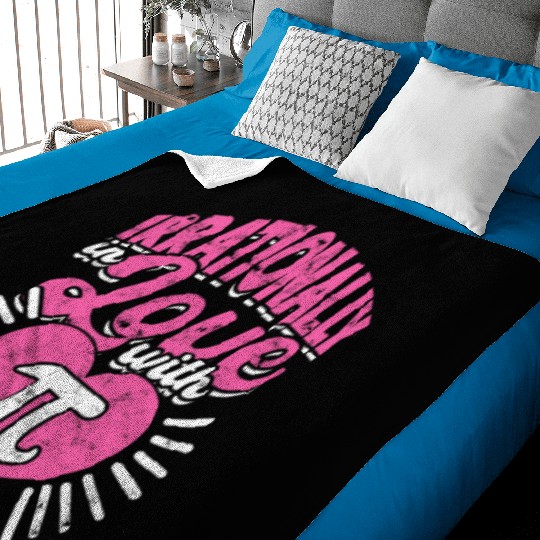 Irrationally in love with pi - Math Baby Blankets