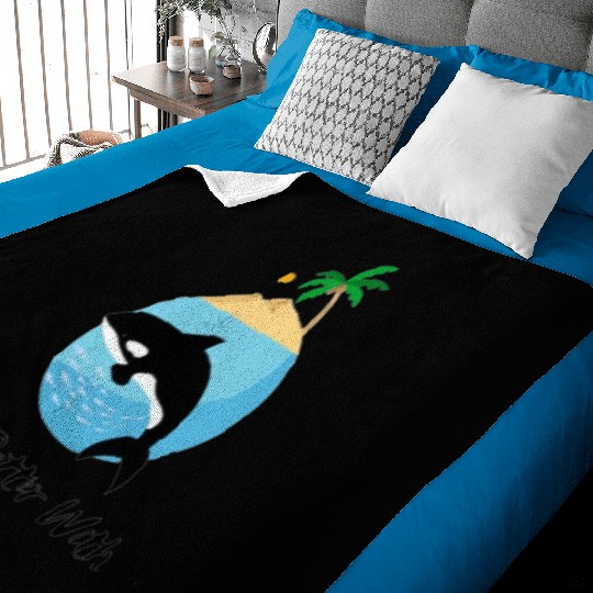 Life Is Better With Orcas Baby Blankets
