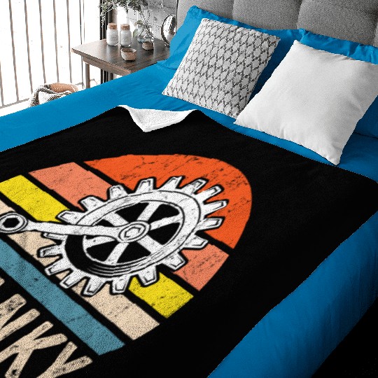 Cranky Vintage Sun funny Bicycle Lovers Baby Blankets