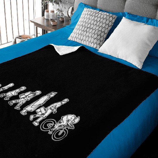 Cycling Evolution Baby Blankets