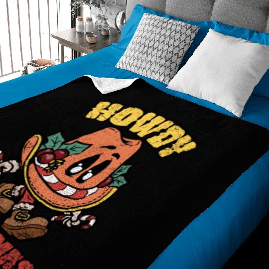HOWDY CHRISTMAS Baby Blankets