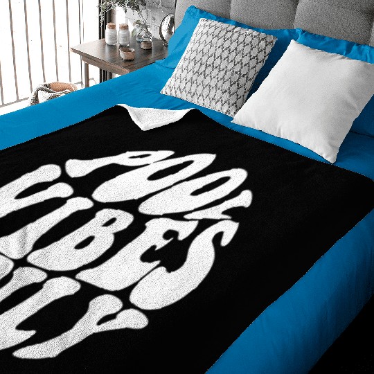 Pool Vibes Only Funny Swimming Pool Swim Team Baby Blankets