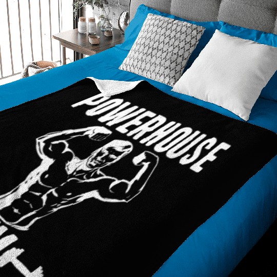 Powerhouse 2021 gym Baby Blankets