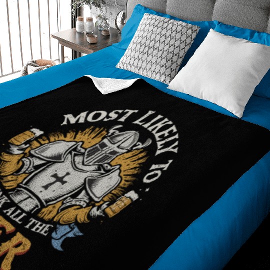 Christmas Most Likely To Drink All The Beer Winter Baby Blankets