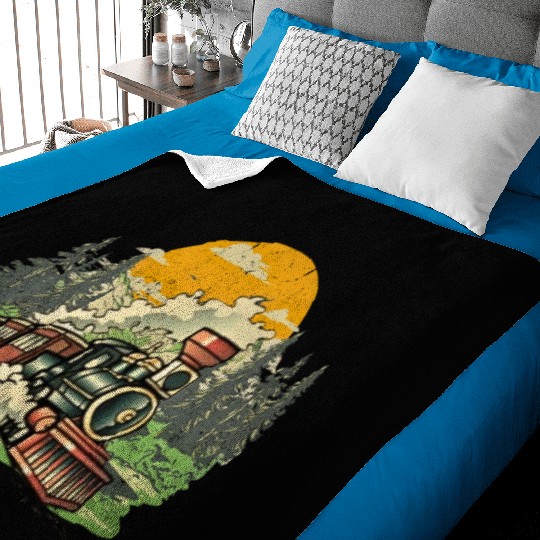 Christmas North Pole Polar Express All Abroad Xmas Baby Blankets