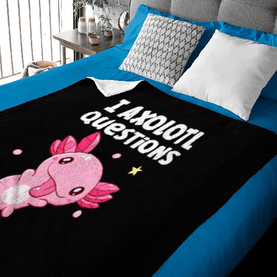 I Axolotl Questions Axolotl funny Axolotl Retro Baby Blankets
