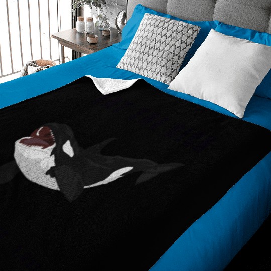 Eat The Rich - Orca Revolution Baby Blankets