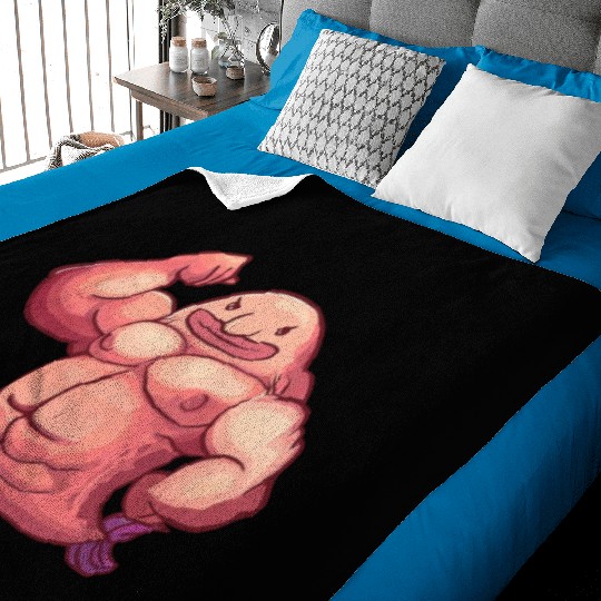 Funny Fitness Gym Workout Blobfish Baby Blankets