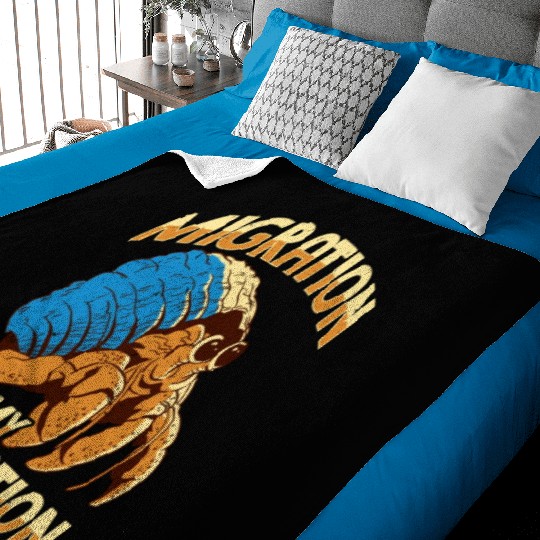 Sea Creature Seafood Shells Hermit Crab Lover Baby Blankets