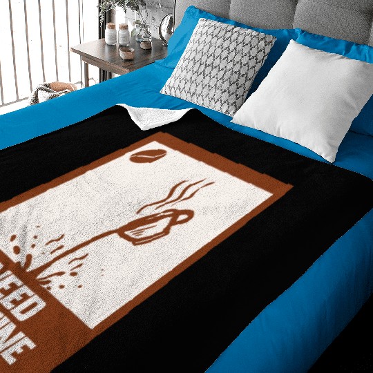 Caffeine Needed Coffee Lover Baby Blankets