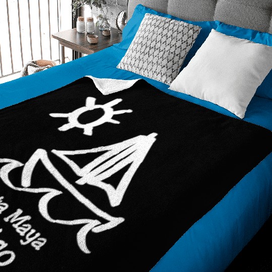 Costa Maya Mexico Sailboat Vacation Trip Beach Baby Blankets