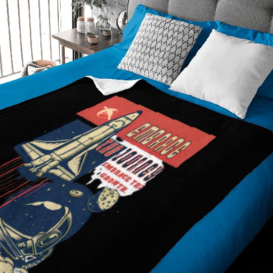 Embrace the journey, embrace the growth Baby Blankets