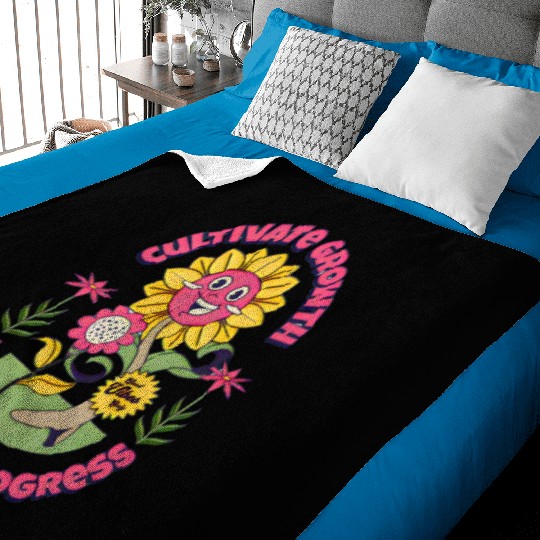 cultivate growth, embrace progress Baby Blankets