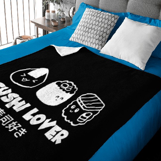 Sushi Lover Asian Food Lover Japanese Cuisine Cute Baby Blankets