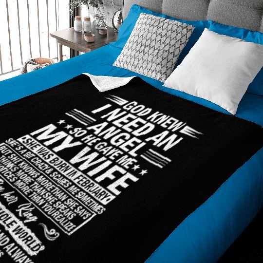 He Gave Me My Wife She Was Born In February Baby Blankets