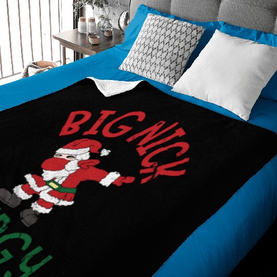Big Nick Energy Christmas Dabbing Santa Claus Baby Blankets
