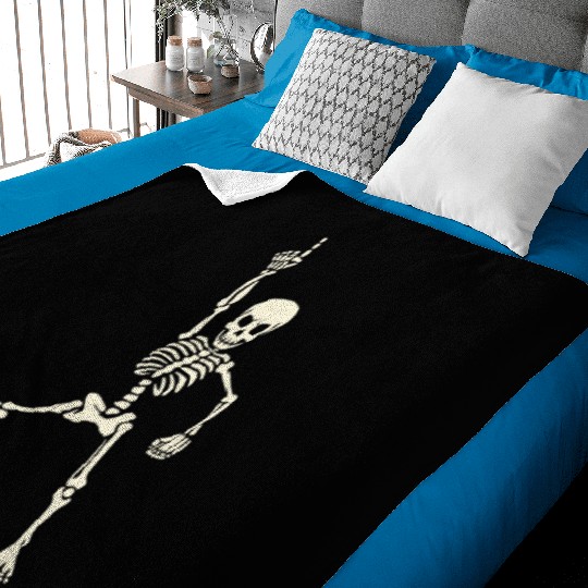 Dancing skeleton Baby Blankets