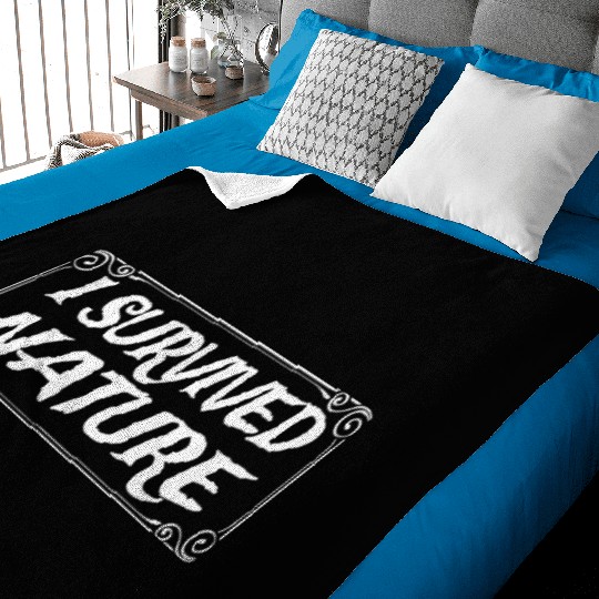 I Survived Nature Design Baby Blankets
