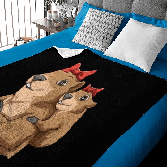 Groundhog Marmot Mom for a Marmot lover groundhog Baby Blankets