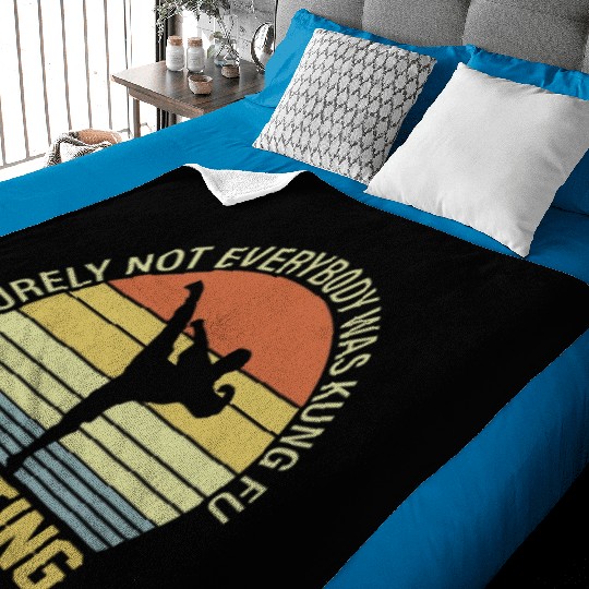 Surely Not Everybody Was Kung Fu Fighting Baby Blankets