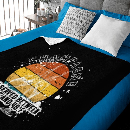 Champagne Best Served Between 45°F And 48°F Baby Blankets