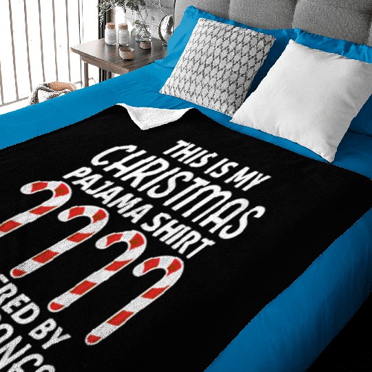 This is My Christmas Pajama Baby Blankets Candy Canes