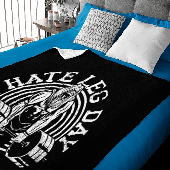 I Hate Leg Day 23 Baby Blankets