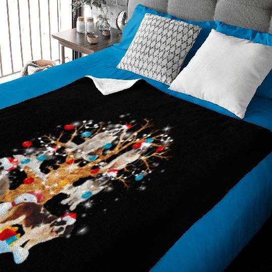 Saint Bernard Tree Ornat Dog Baby Blankets