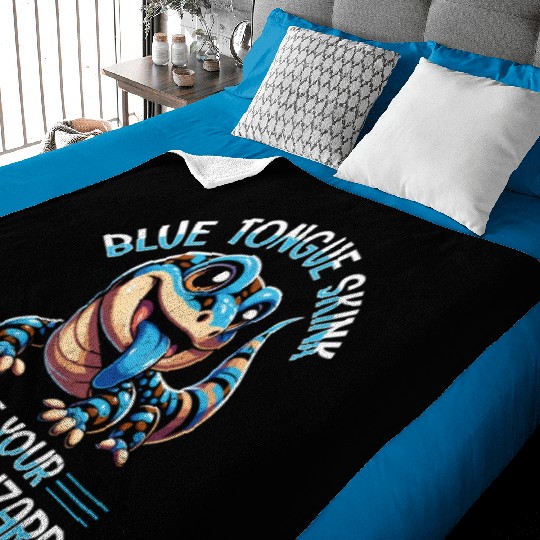 Lizard Collector Reptile Lover Blue Tongue Skink Baby Blankets