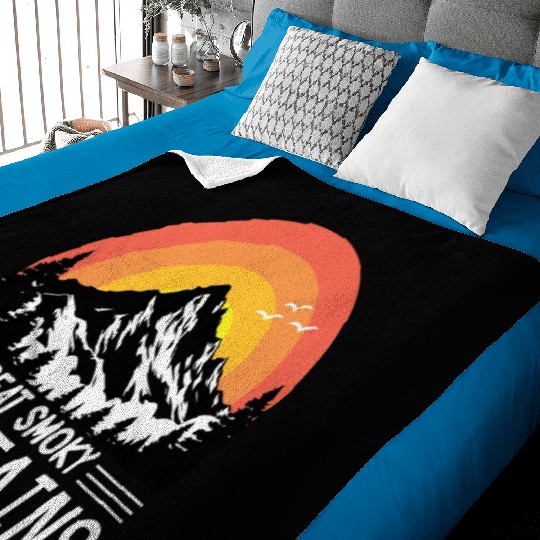 Great Smoky mountain Baby Blankets