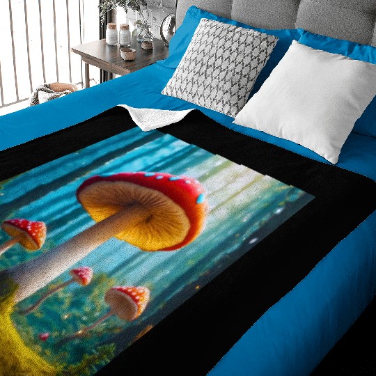 Mellow Mushroom Baby Blankets