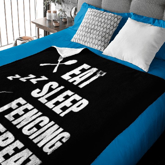 Fencing Daily Routine Baby Blankets