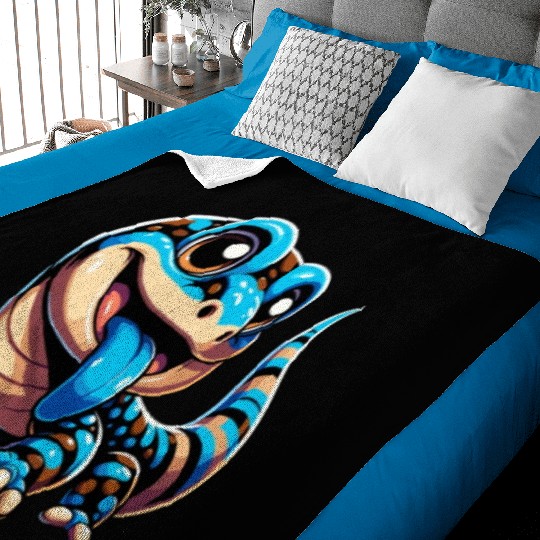 Lizard Collector Reptile Lover Blue Tongue Skink Baby Blankets
