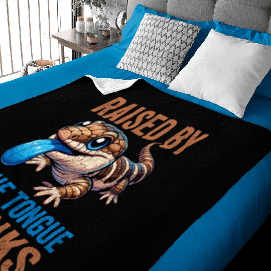 Lizard Collector Reptile Lover Blue Tongue Skink Baby Blankets