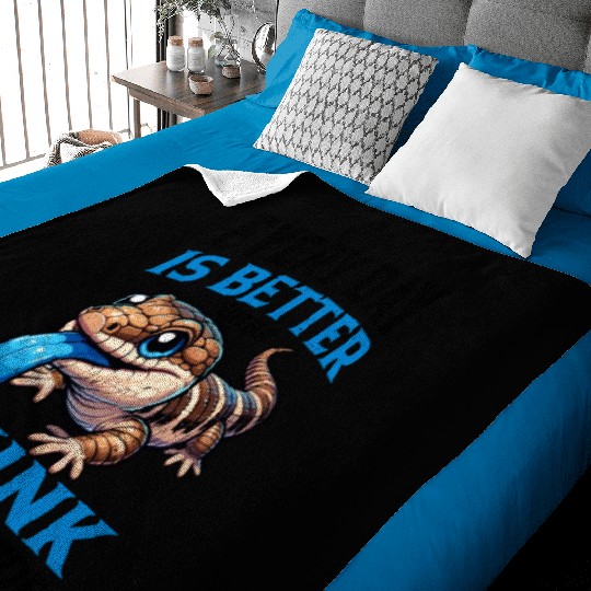 Lizard Collector Reptile Lover Blue Tongue Skink Baby Blankets