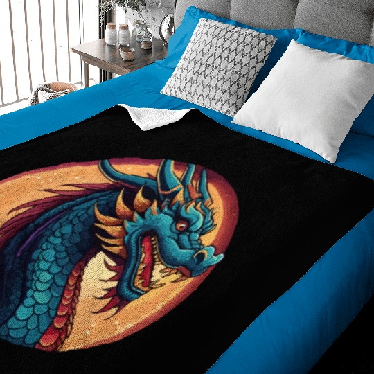 traditional Chinese dragon Baby Blankets