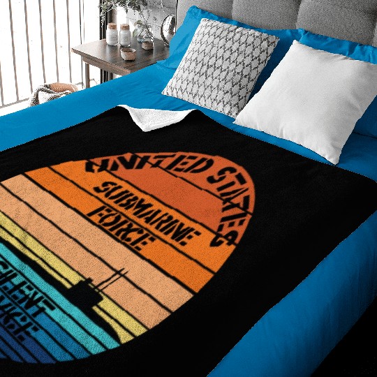Sunset Us Submarine Force Silent Service Baby Blankets