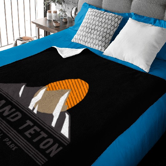 Grand Teton National Park Baby Blankets
