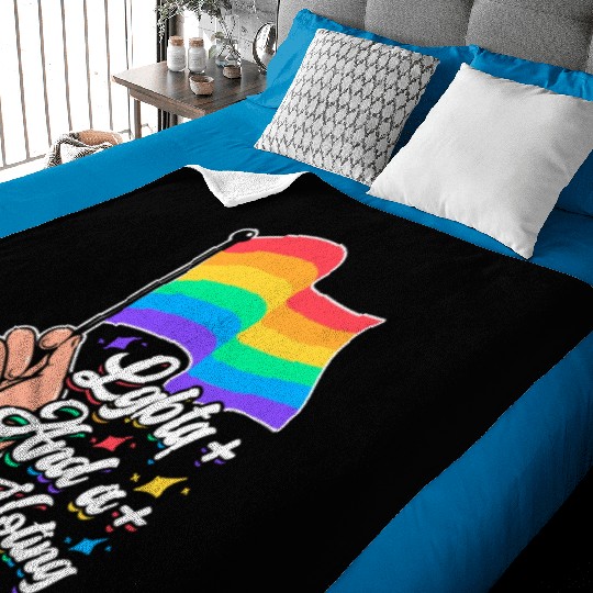 LGBTQ Voting Rainbow Flag Equality Pride Month Baby Blankets