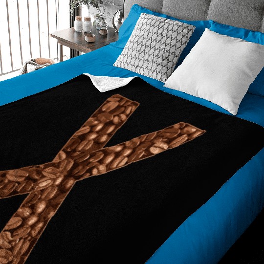 coffee letter x Baby Blankets